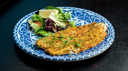 Seabass In Pistachio Crust